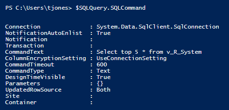 PowerShell Custom Class for Querying a SQL Server